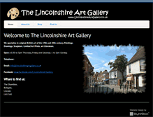 Tablet Screenshot of lincolnshireartgallery.co.uk
